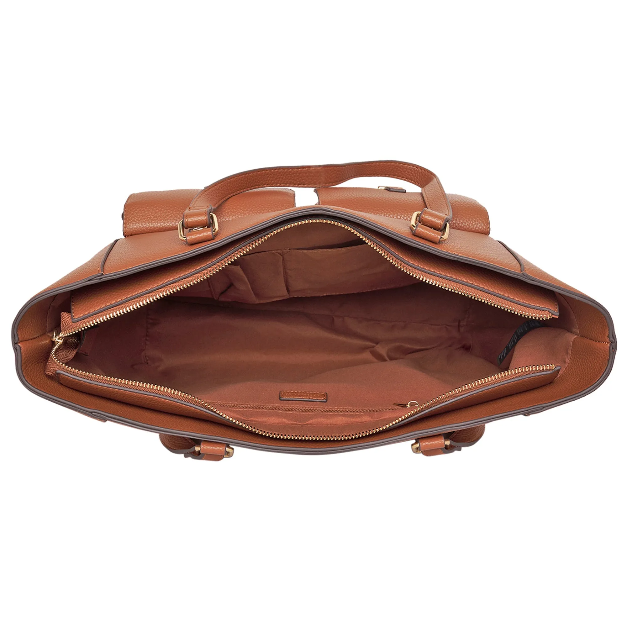 Accessorize London Women's Tan Dana Tote Bag