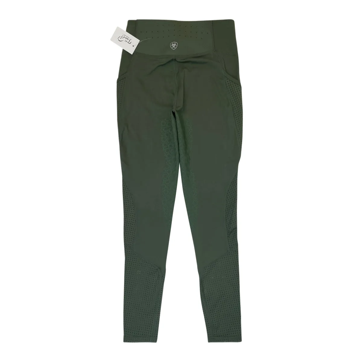 Ariat Breathe Eos Half Grip Tights in Beetle  - Women's Medium