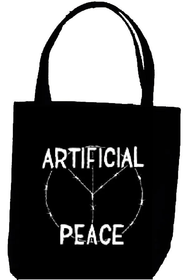 ARTIFICIAL PEACE tote