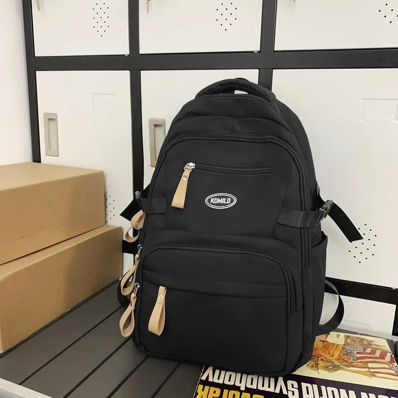 BACK TO SCHOOL    Fashion Bookbag Girls Schoolbag Laptop Mochila for High School Rucksack Teen Boy High-capacity Waterproof Backpack Men
