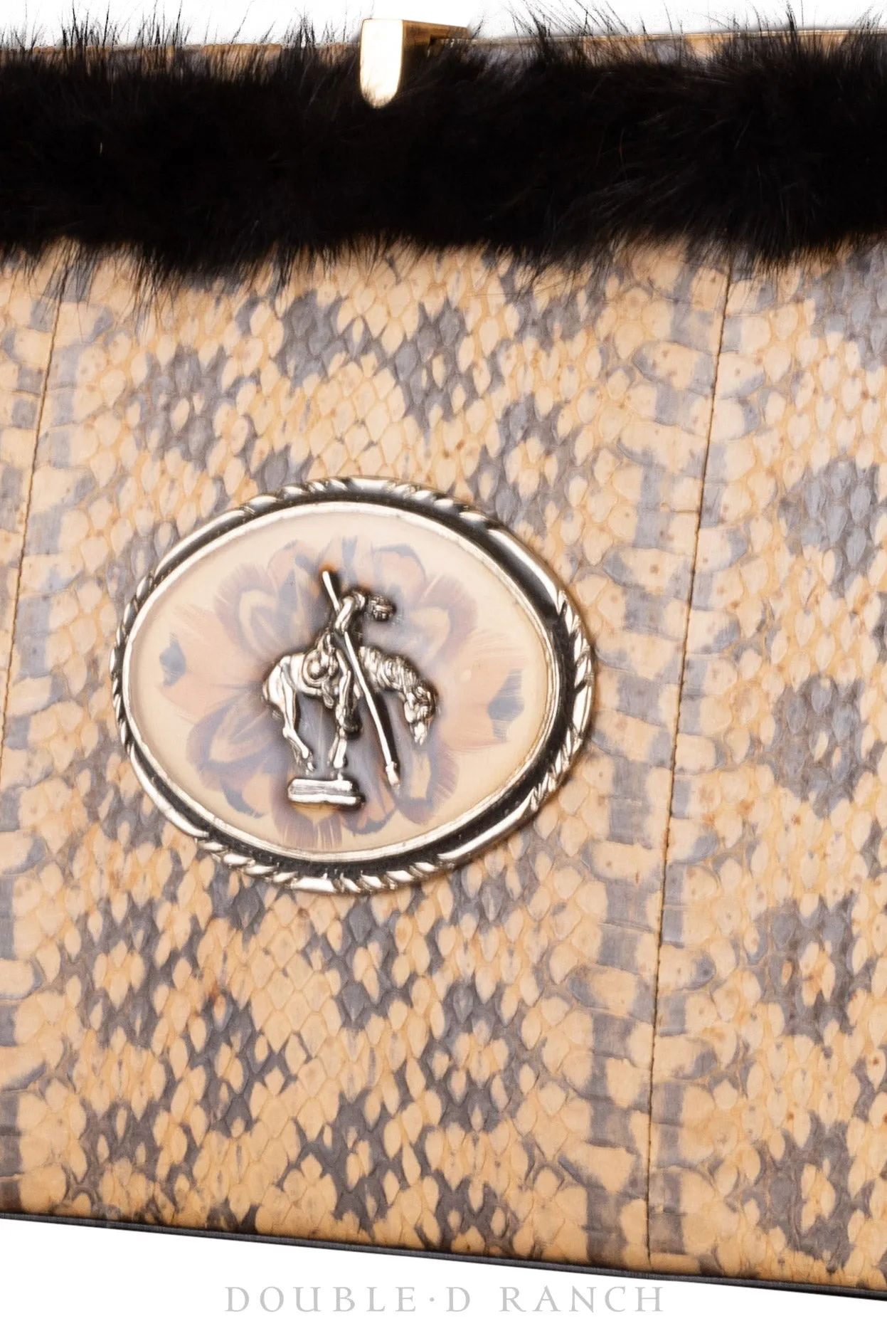 Bag, Silver Label, Python With End of the Trail Buckle, Numbered Edition, Repurposed, 1251
