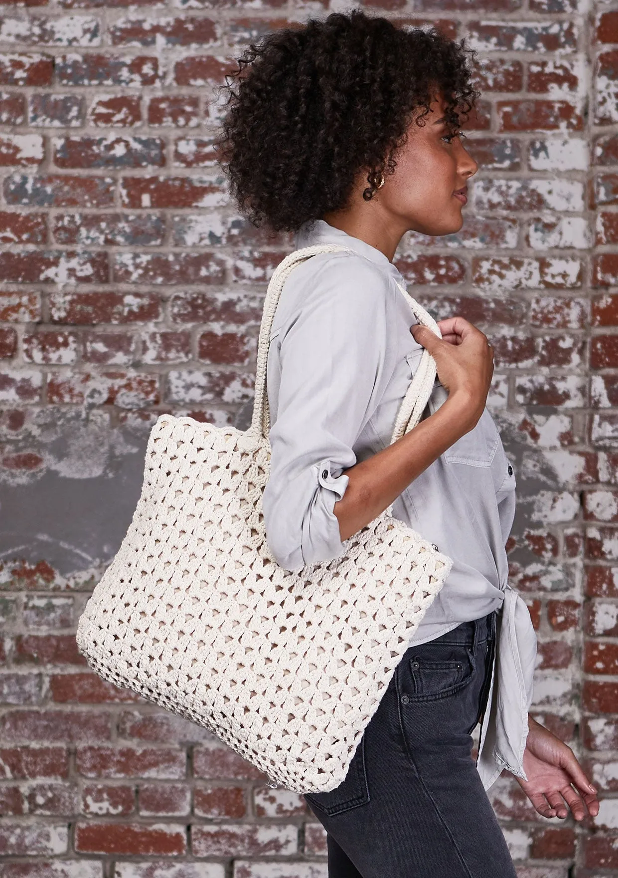 Bohemian Crochet Shoulder Bag