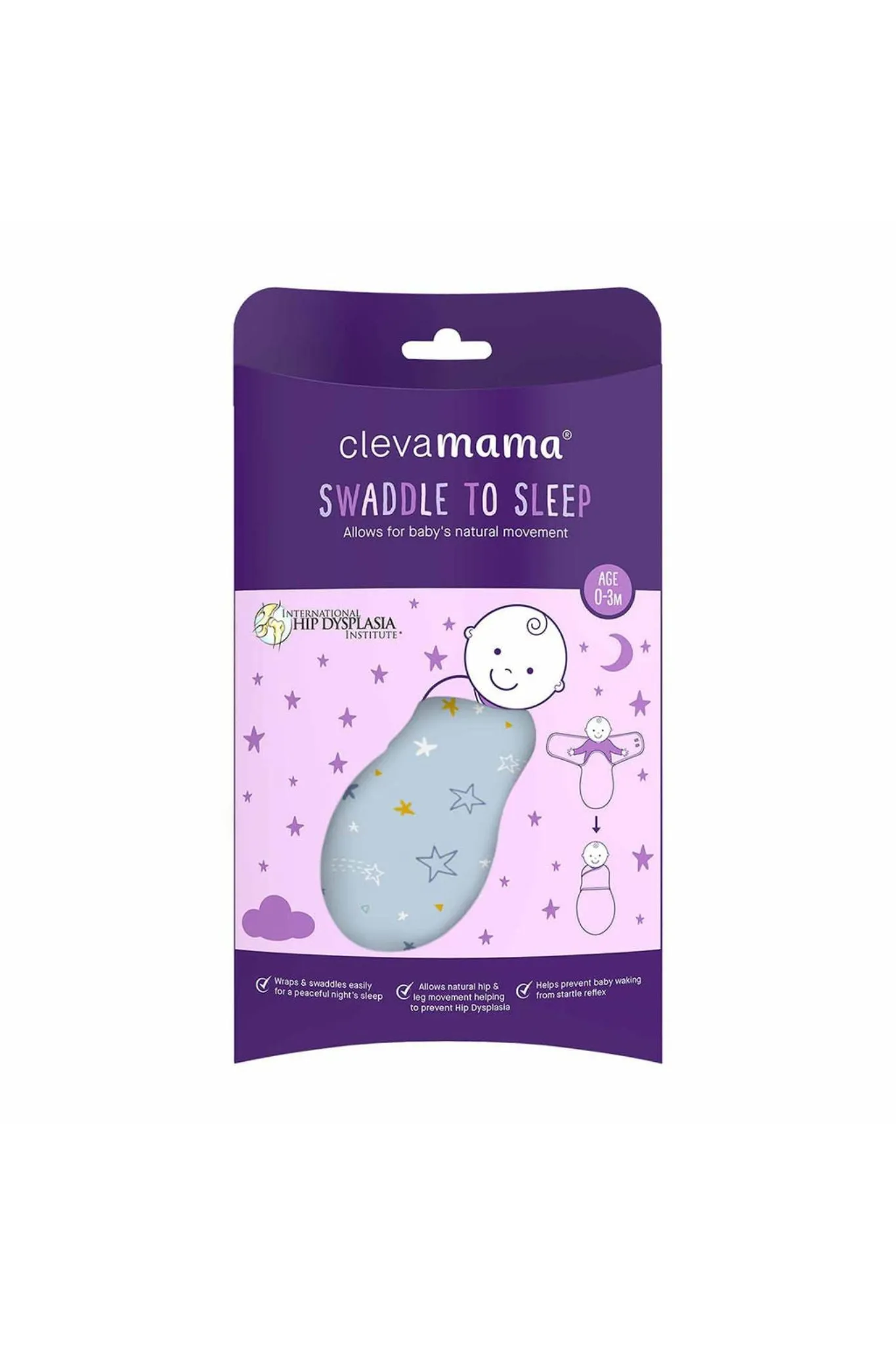 Clevamama Swaddle Wrap 0-3 Month
