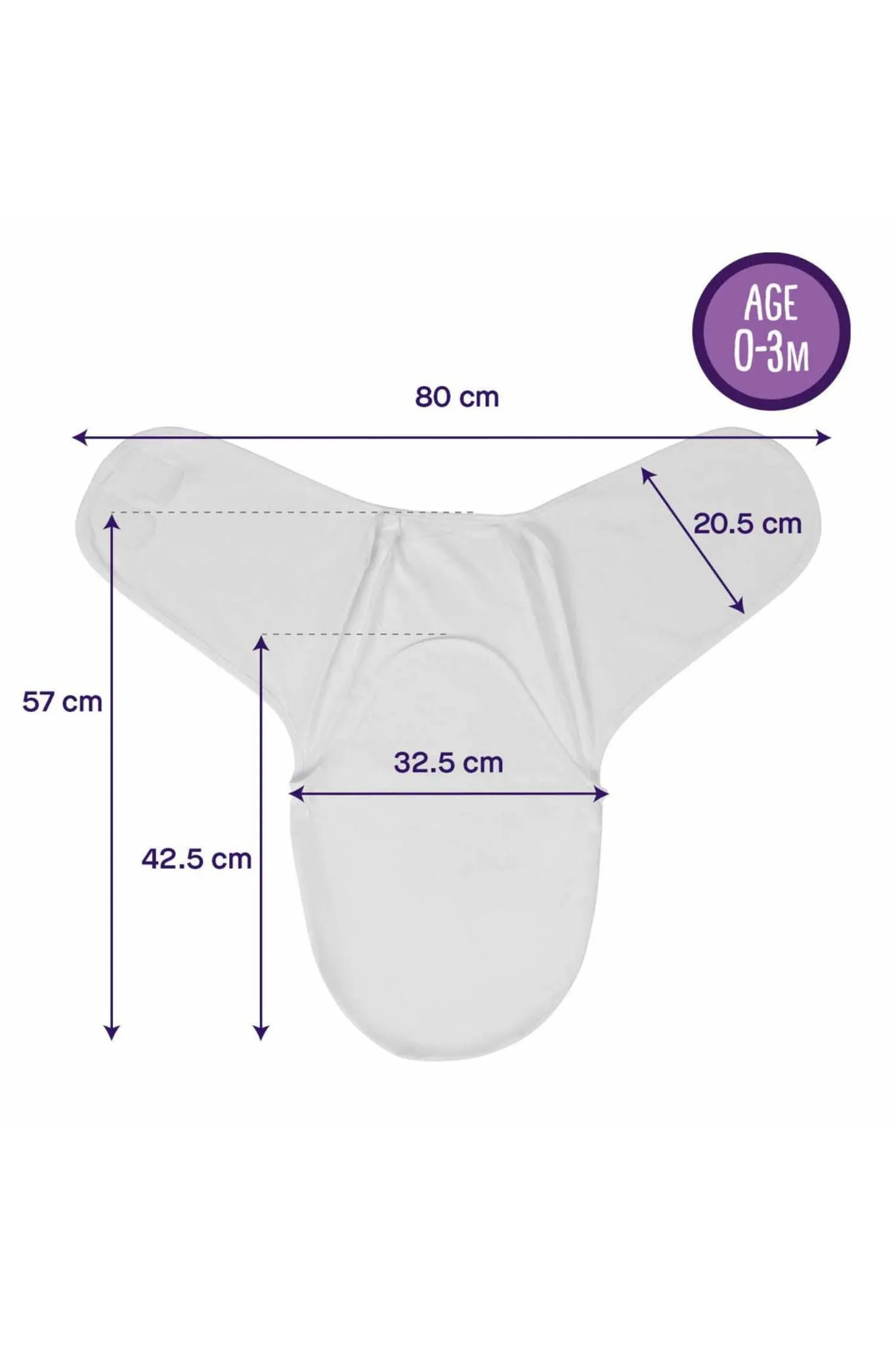 Clevamama Swaddle Wrap 0-3 Month