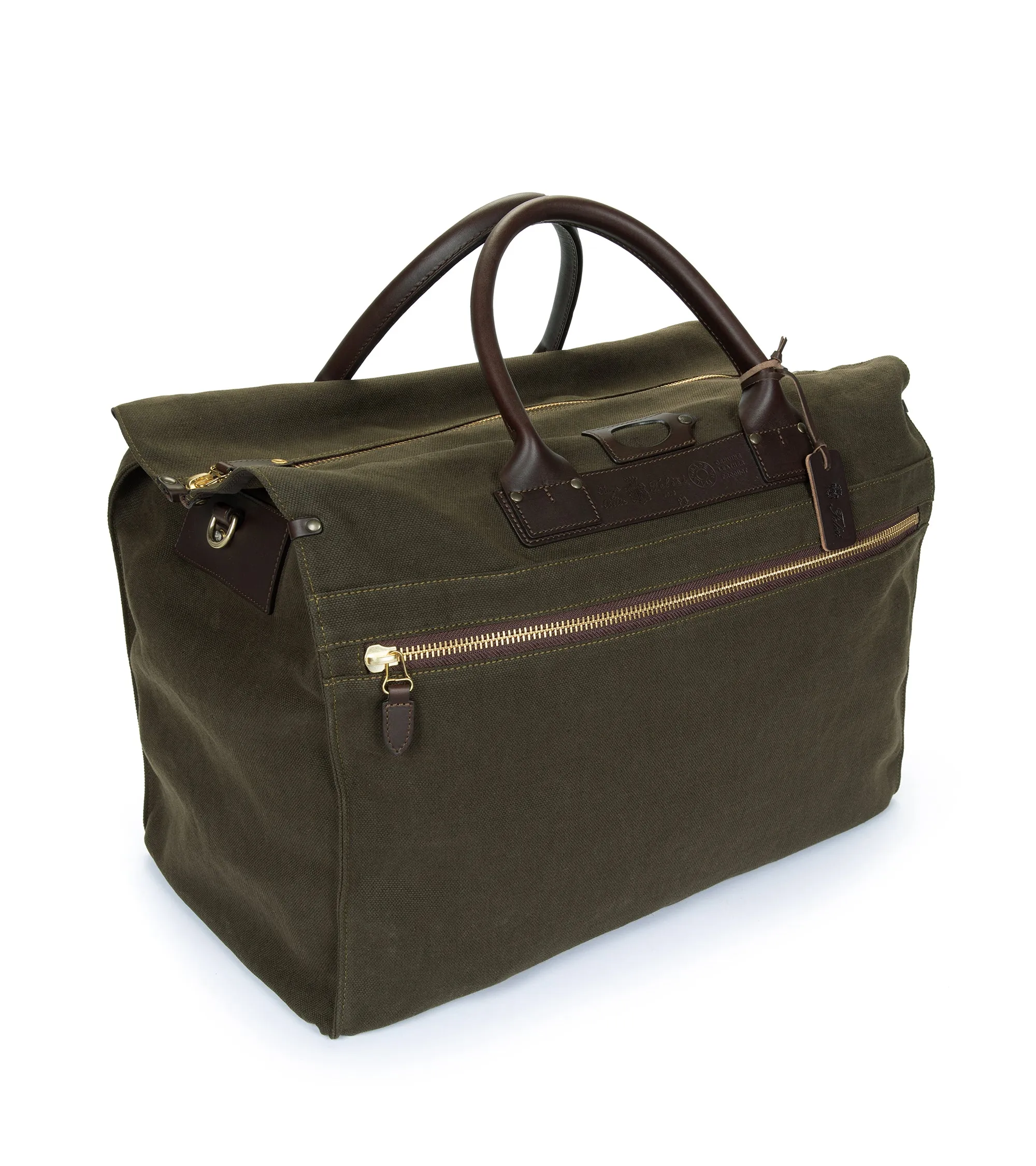 Felisi Canvas P3 Boston Bag: Olive