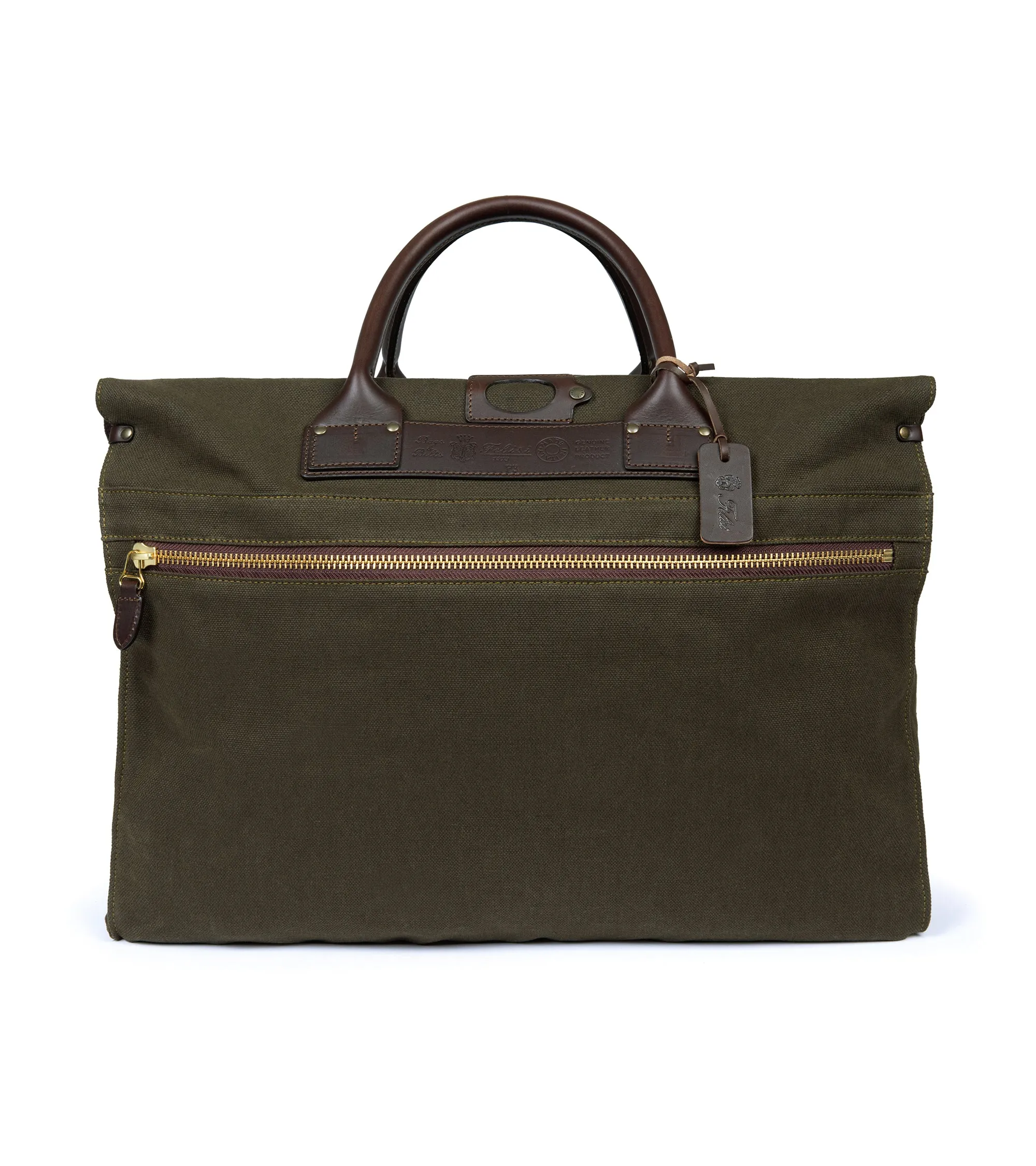 Felisi Canvas P3 Boston Bag: Olive