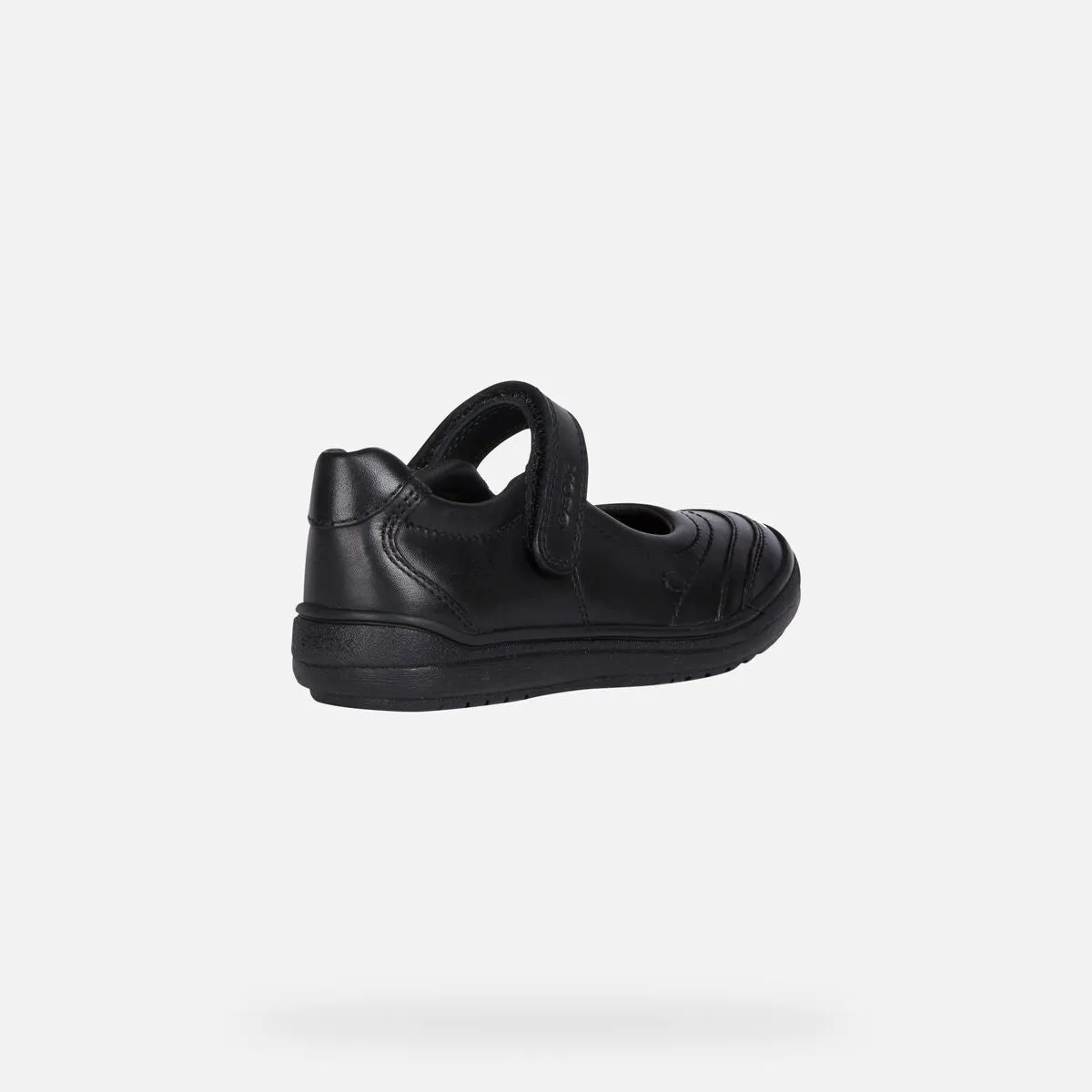 Girls Geox School Shoes Black Strap Hadriel Sale