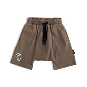 NUNUNU Harem Shorts Earth Brown
