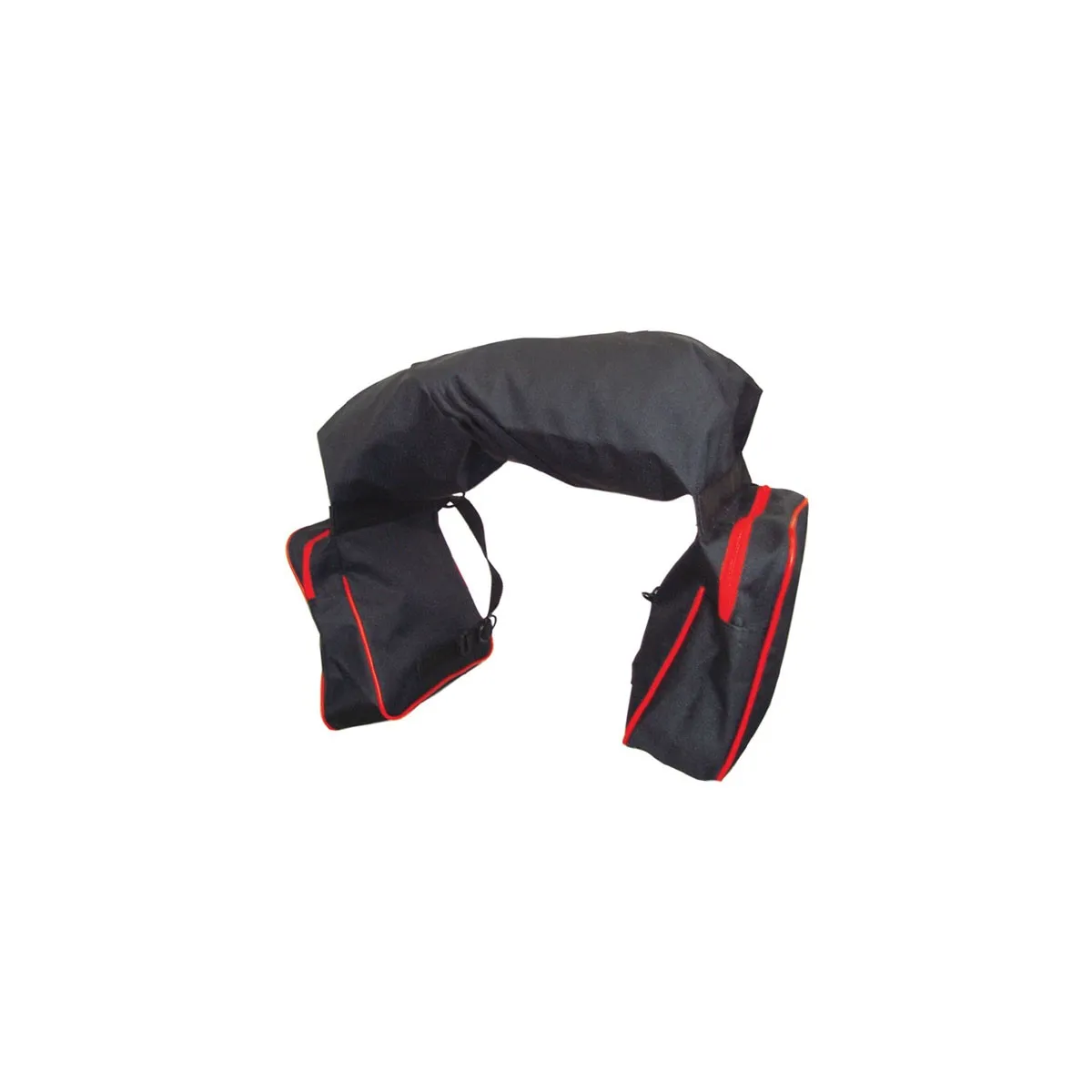  NYLON SADDLE BAG 3 POCKETS BLACK