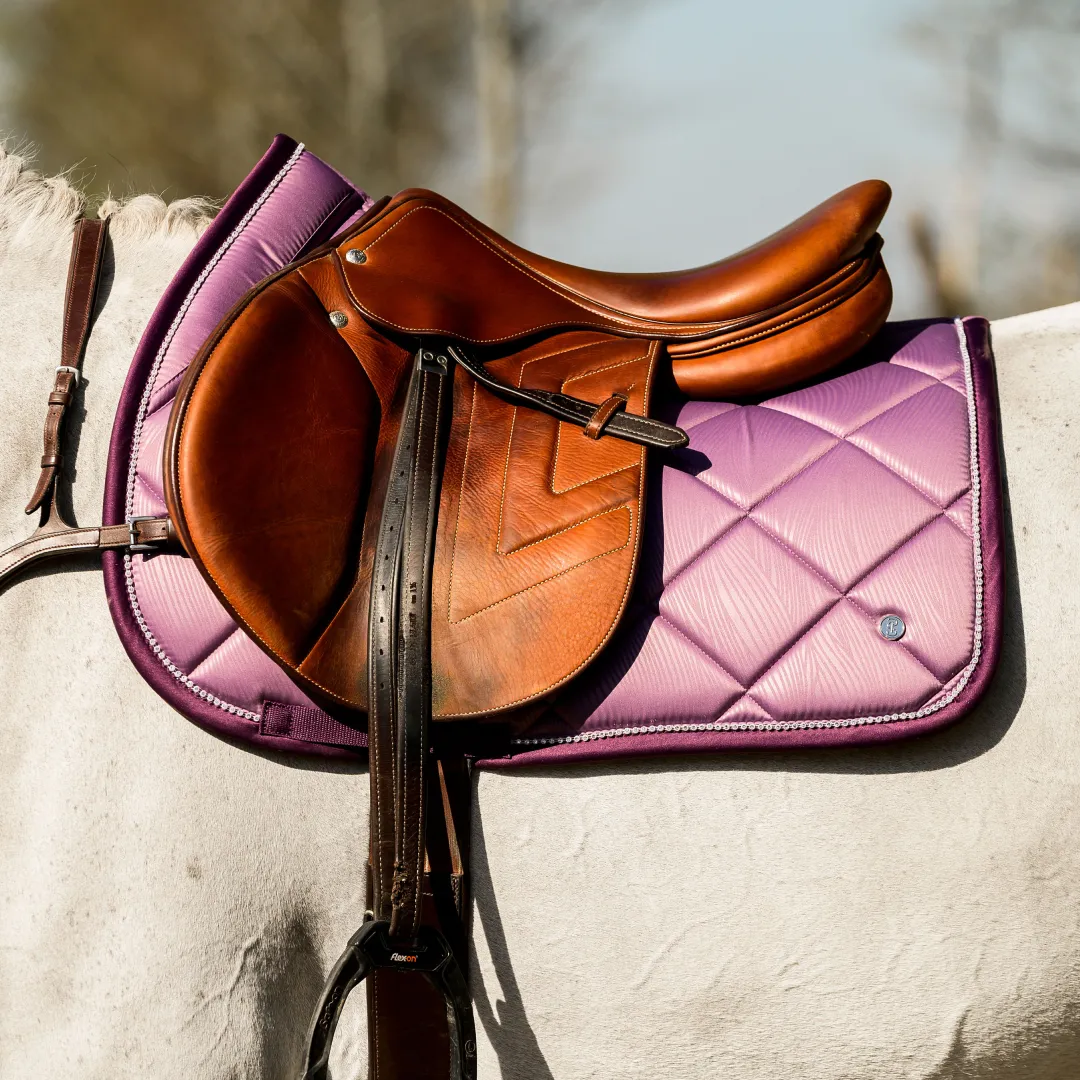 PS of Sweden Purple Grape Wave Jump Saddle Pad