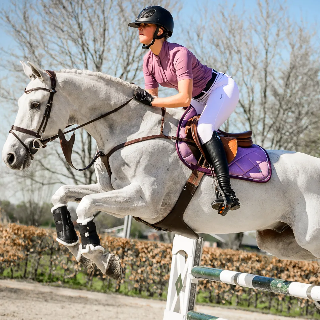 PS of Sweden Purple Grape Wave Jump Saddle Pad