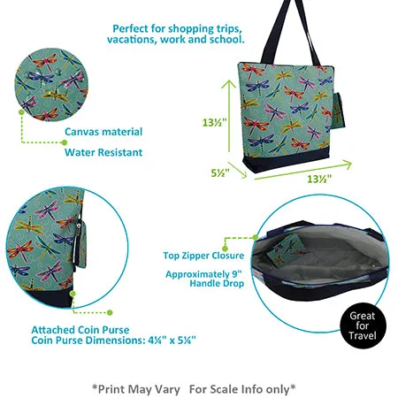 SALE! Dragonfly Effect NGIL Canvas Tote Bag