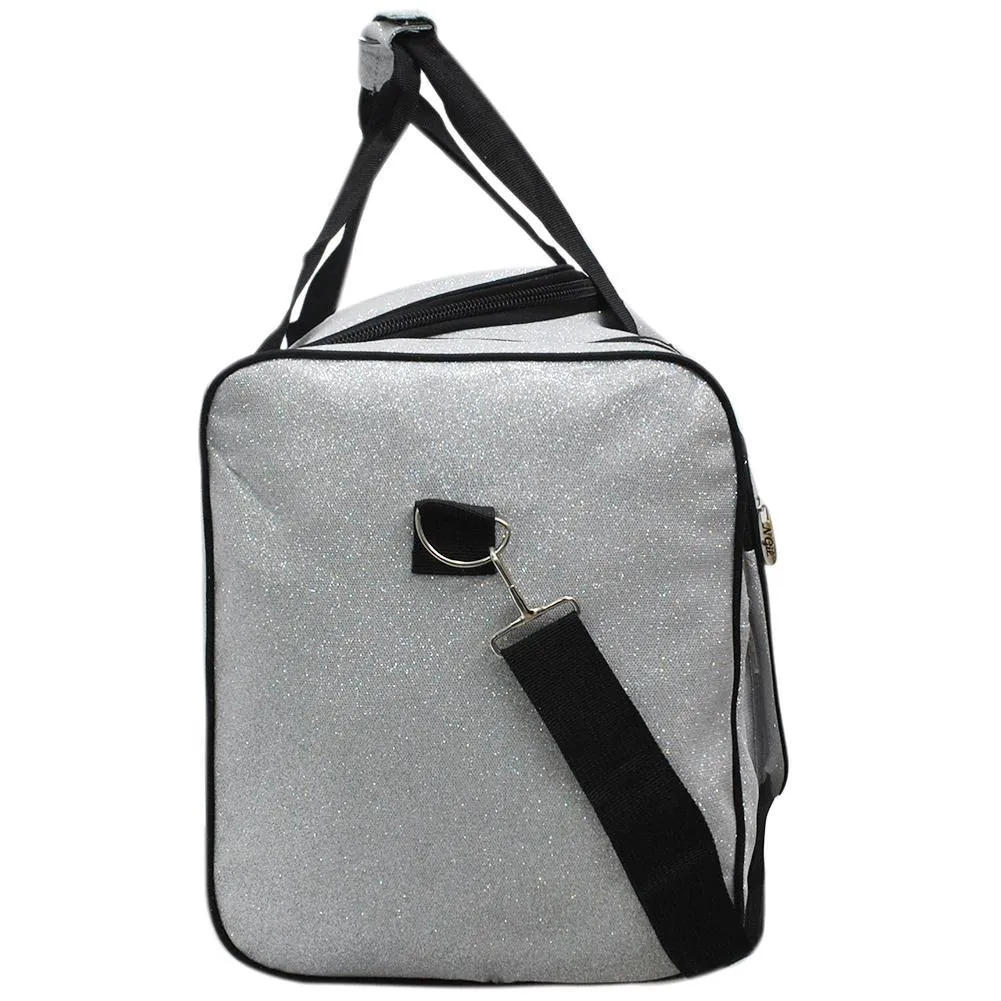 Silver Glitter NGIL Canvas 23 Duffle Bag