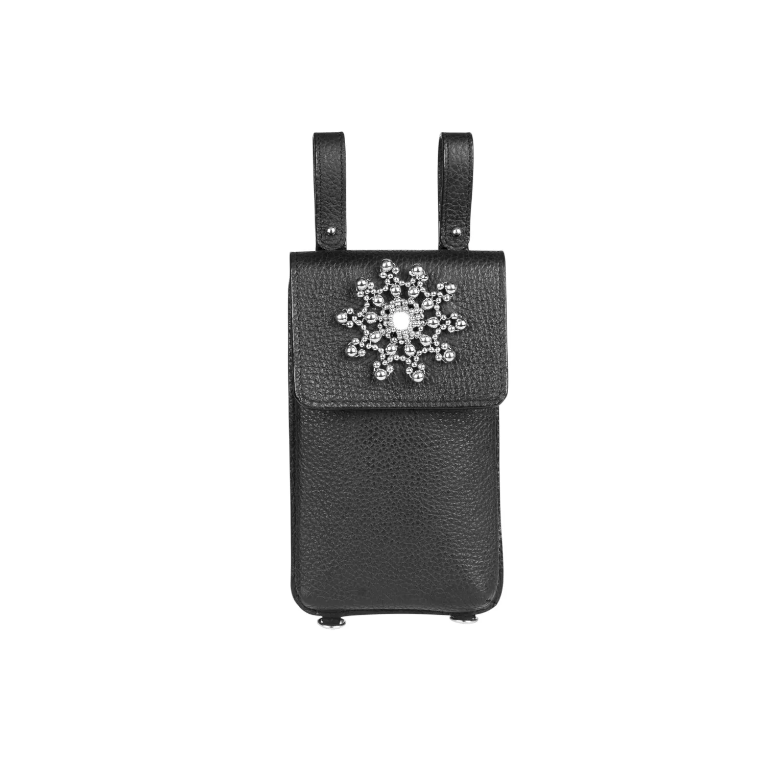 Zheng Beaded Leather iPhone Bag
